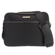 Pre-owned Canvas shoulder-bags Burberry Vintage , Black , Dames