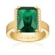 Vergulde smaragdgeslepen ring Sif Jakobs Jewellery , Yellow , Dames