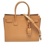 Pre-owned Leather totes Yves Saint Laurent Vintage , Brown , Dames