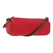 Pre-owned Canvas shoulder-bags Burberry Vintage , Red , Dames