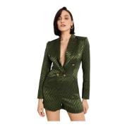 Groene Gestreepte Jana Jumpsuit Retrofête , Green , Dames