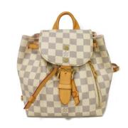 Pre-owned Canvas backpacks Louis Vuitton Vintage , White , Dames