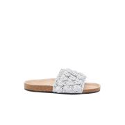 Zilveren Gevlochten Sandalen JW Anderson , Gray , Dames