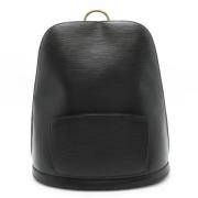 Pre-owned Leather backpacks Louis Vuitton Vintage , Black , Dames