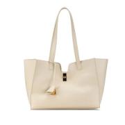 Pre-owned Leather celine-bags Celine Vintage , White , Dames