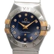 Pre-owned Stainless Steel watches Omega Vintage , Blue , Dames