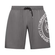 Grijze Carbon Tiger Zwemshorts Plein Sport , Gray , Heren