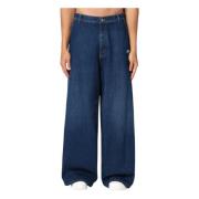 Boyfriend Jeans Off White , Blue , Heren