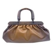 Pre-owned Leather gucci-bags Gucci Vintage , Brown , Dames