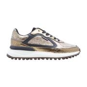 Gouden Lichtgewicht Sneaker met TPU Zool Van Bommel , Yellow , Dames