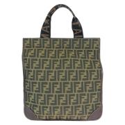 Pre-owned Canvas handbags Fendi Vintage , Brown , Dames