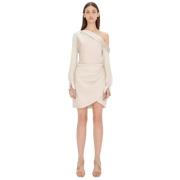 Mini jurk Cameron in beige satijn Simkhai , Beige , Dames