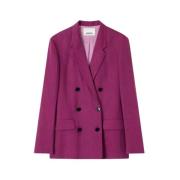 Paarse Sheril Blazer Jas Isabel Marant , Purple , Dames