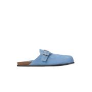 Blauwe Suède Gesp Muiltjes Jimmy Choo , Blue , Heren