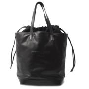 Pre-owned Leather handbags Yves Saint Laurent Vintage , Black , Heren