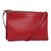 Pre-owned Leather shoulder-bags Celine Vintage , Red , Dames