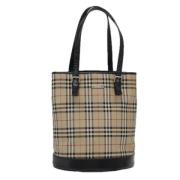 Pre-owned Canvas totes Burberry Vintage , Beige , Dames