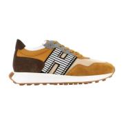 Bruine Suède Casual Sneakers Hogan , Brown , Heren