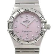 Pre-owned Stainless Steel watches Omega Vintage , Pink , Dames