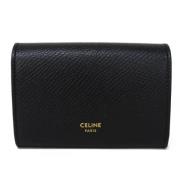 Pre-owned Leather wallets Celine Vintage , Black , Dames