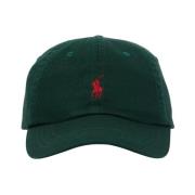 Groene pet met klep en geborduurd logo Ralph Lauren , Green , Heren