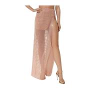 Roze Maxi Mesh Rok met Kristalversieringen Santa Brands , Pink , Dames