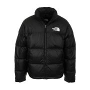 Zwarte Retro Nuptse Jas Jas The North Face , Black , Heren