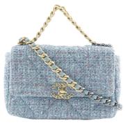 Pre-owned Canvas chanel-bags Chanel Vintage , Blue , Dames