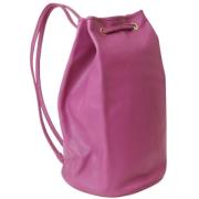 Pre-owned Leather celine-bags Celine Vintage , Purple , Dames