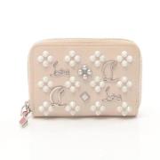 Pre-owned Leather wallets Christian Louboutin Pre-owned , White , Dame...