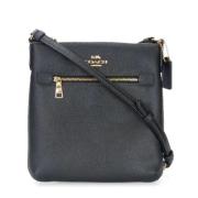 Pre-owned Leather shoulder-bags Coach Pre-owned , Black , Dames