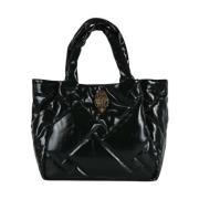 Stijlvolle Leren Tas Kurt Geiger , Black , Dames