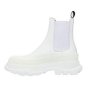 Leather boots Alexander McQueen , White , Dames