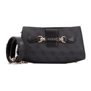 Nolana Crossbody Clutch Tas Guess , Black , Dames