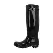 Glanzende Regenlaarzen Hunter , Black , Dames