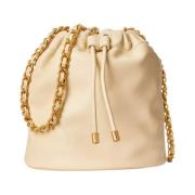 Leren tas met Emmy ketting Ralph Lauren , Beige , Dames