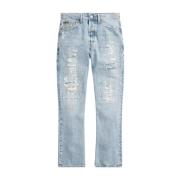 Lichtblauwe high-waisted jeans Ralph Lauren , Blue , Dames