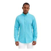 Turquoise Slim Fit Overhemd Ralph Lauren , Blue , Heren