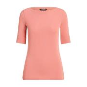 Roze blouse met boothals Ralph Lauren , Pink , Dames