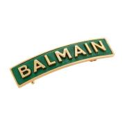 Elegante Groene Haarklem Balmain , Green , Unisex