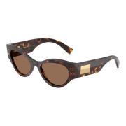 Stijlvolle zonnebril Dg4480 in bruin Dolce & Gabbana , Brown , Dames