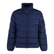 Nylon donsjack met capuchon C.p. Company , Blue , Heren