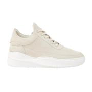 Beige Suède Sneakers Eva Sky Filling Pieces , Beige , Dames