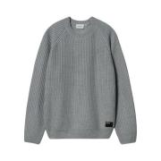 Gestructureerde Raglan Trui Carhartt Wip , Gray , Heren