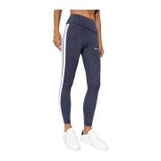 Grijze Logo Leggings Hoge Taille Palm Angels , Gray , Dames