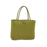 Pre-owned Nylon handbags Prada Vintage , Green , Dames