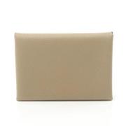 Pre-owned Fabric wallets Hermès Vintage , Beige , Dames