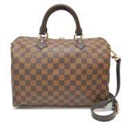 Pre-owned Canvas handbags Louis Vuitton Vintage , Brown , Dames