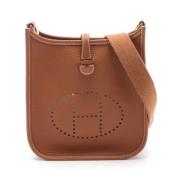 Pre-owned Leather shoulder-bags Hermès Vintage , Brown , Dames