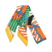 Pre-owned Canvas scarves Hermès Vintage , Multicolor , Dames